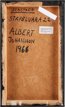 ALBERT JOHANSSON, blandteknik, a tergo signerad och daterad 1966.