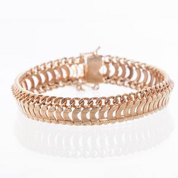 ARMBAND, 18K guld. Vikt ca 36,5 g.