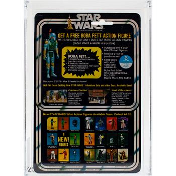 STAR WARS, Death Star Droid, 20 back-g, AFA 85 NM+, Kenner 1978.