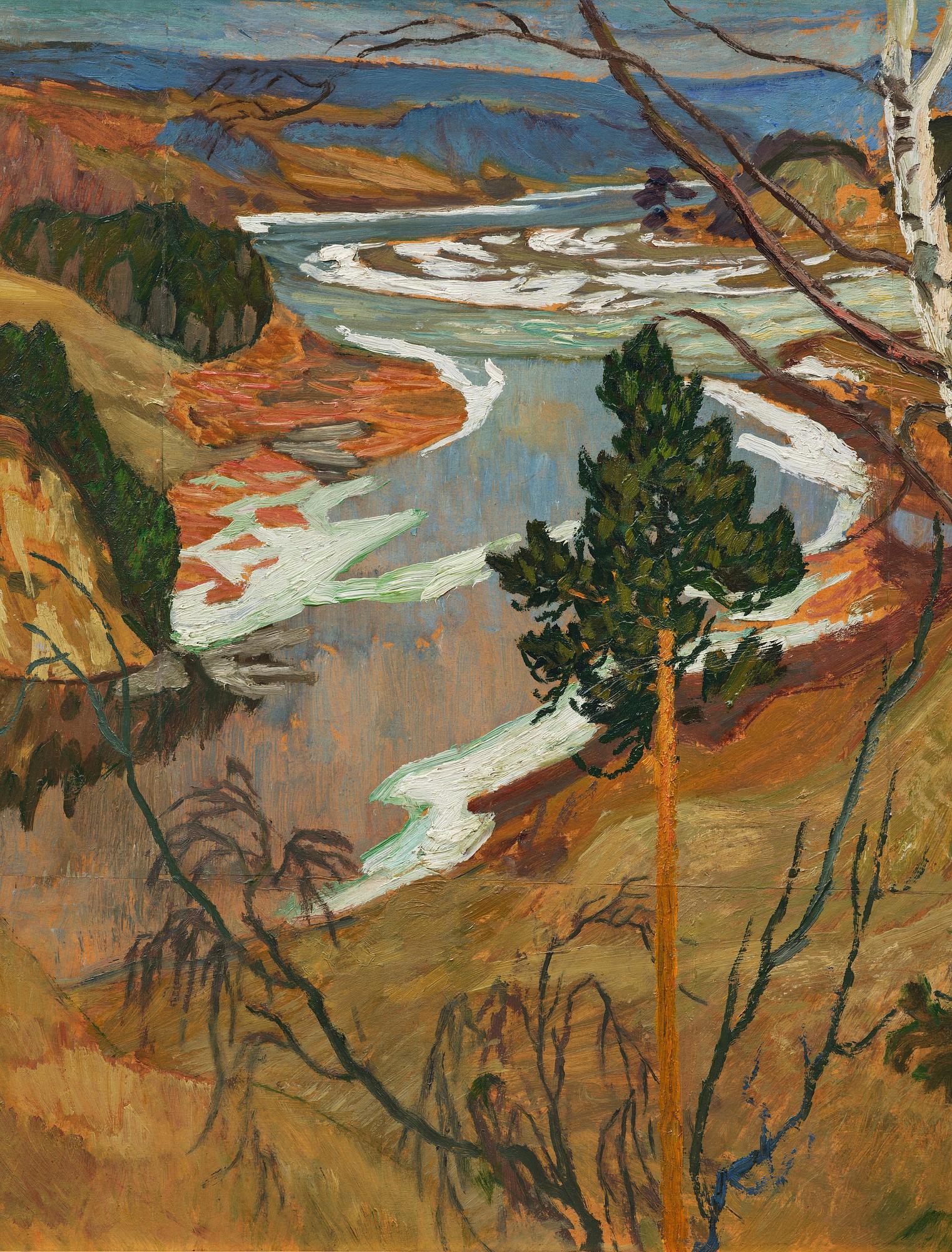 Helmer Osslund, "Tidig vår, Österås" ("Early Spring, Österås").