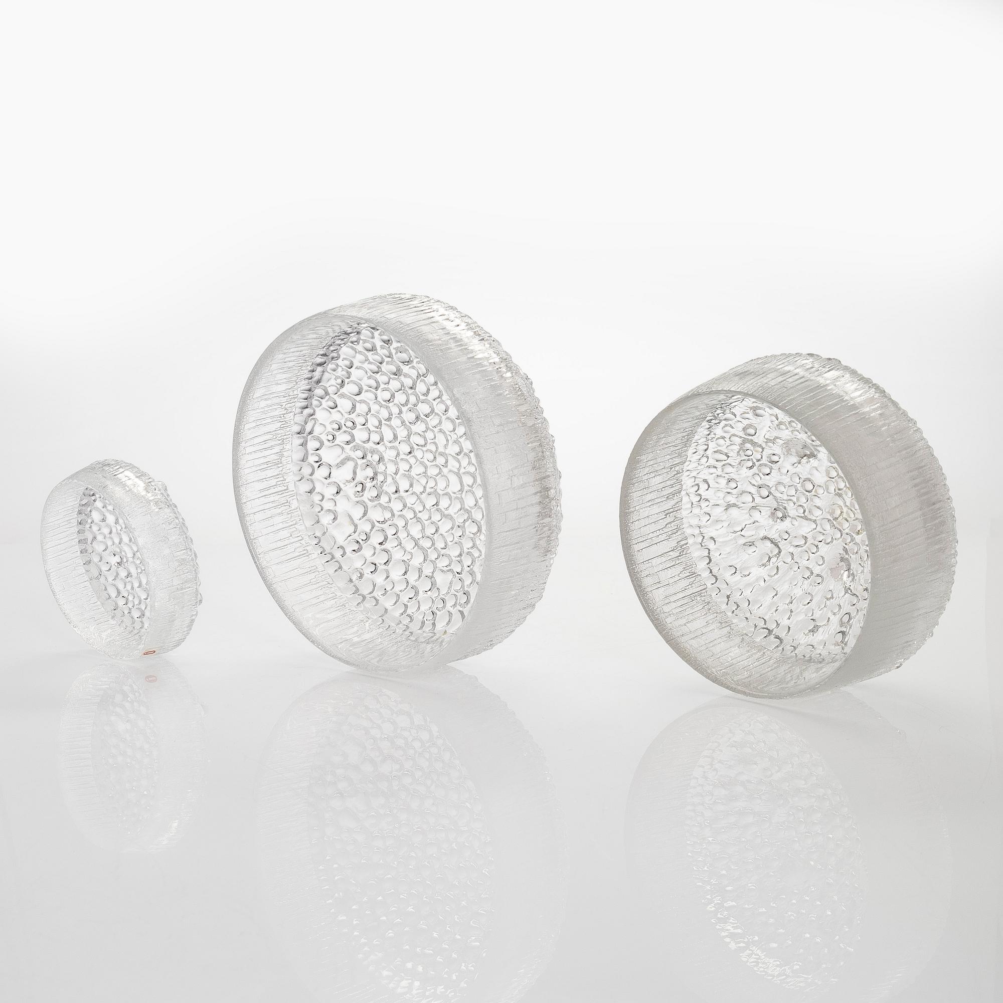 Tapio Wirkkala, matservis, glas, "Ultima Thule", 59 delar, Iittala, 1900-talets andra hälft.