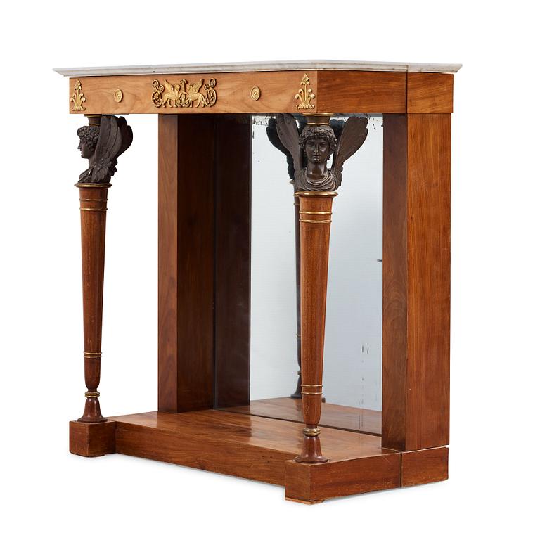 A French Empire console table.