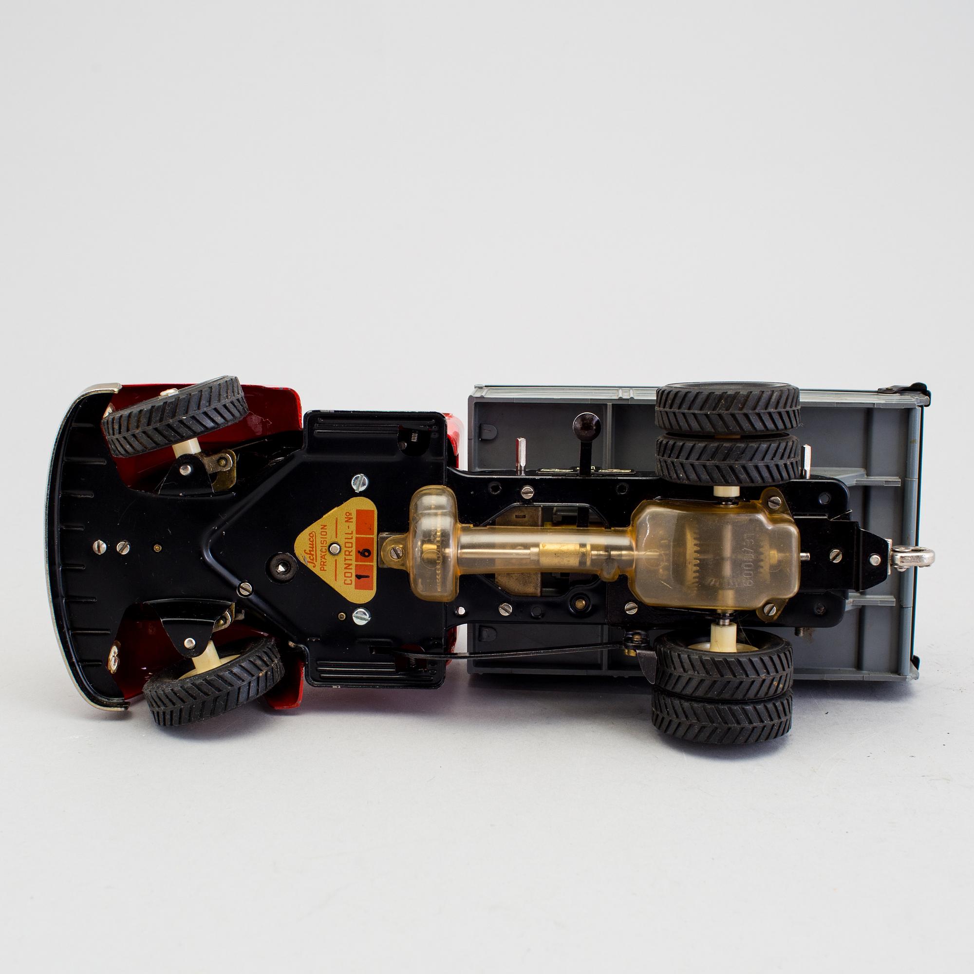 A tinplate Schuco Construction truck N 6065, Germany, 1950/60s.