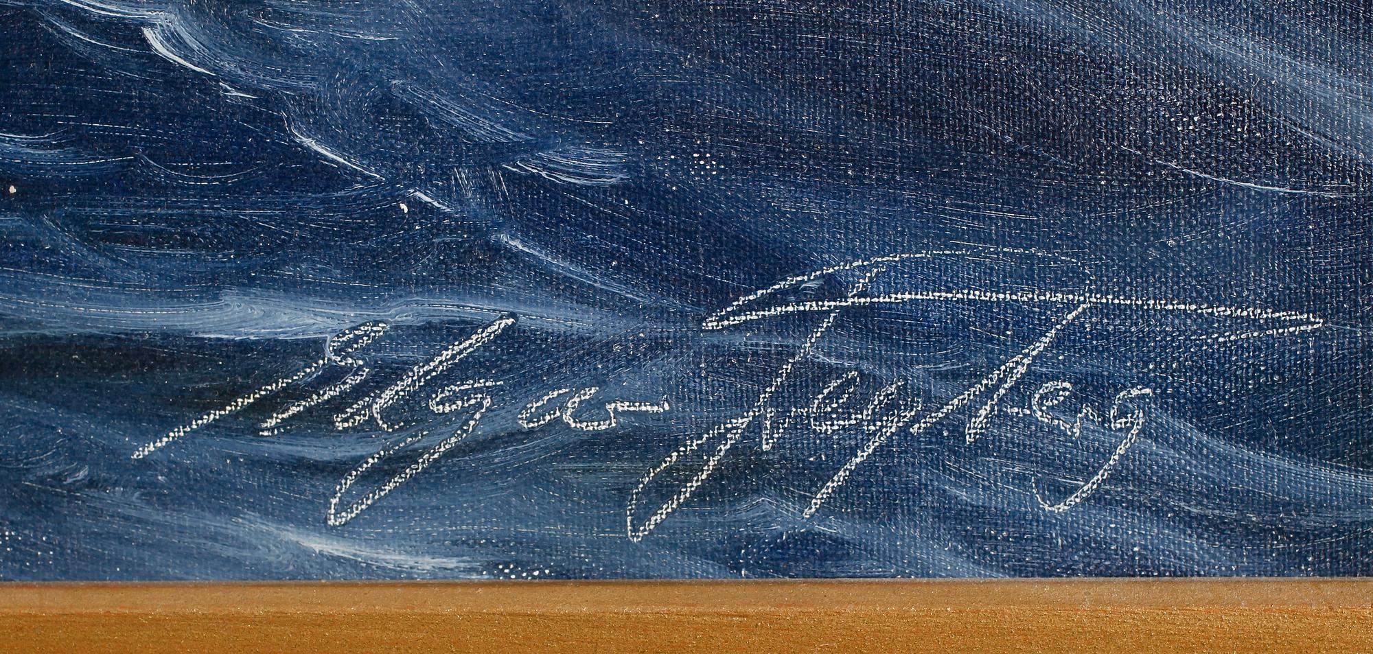 EDGAR FREYBERG, olja på duk, signerad.