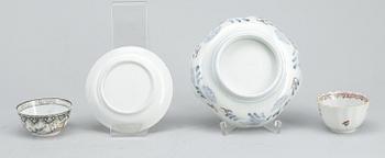 KOPPAR samt FAT, 4 delar, Kina, 17-1900-tal.