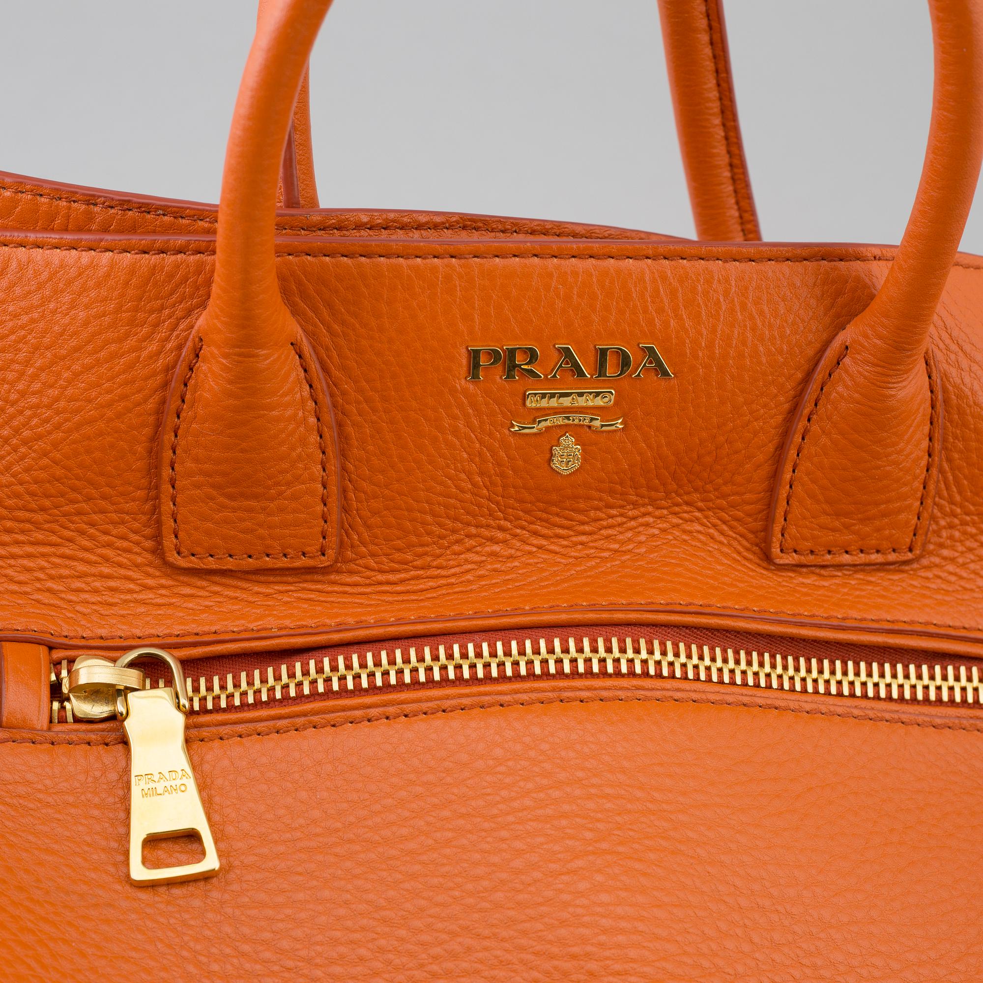 A 2012 Prada bag, made in Italy.