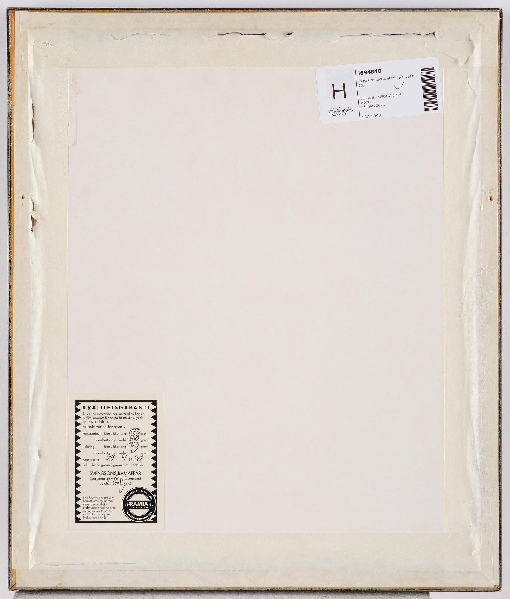 Lena Cronqvist, En ängel.