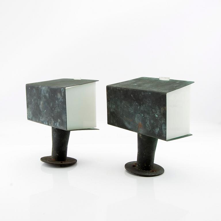 Hans Bergström, vägglampor ett par Ateljé Lyktan sent 1900-tal.