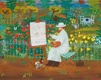 139. Lennart Jirlow, The artist in his garden.