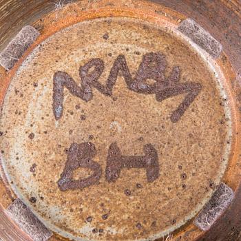 BRITA HEILIMO, maljakko, kivitavaraa, signeerattu Arabia BH.