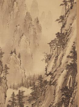 KAKIMON, akvarell, okänd konstnär, Kina, 1900-tal.