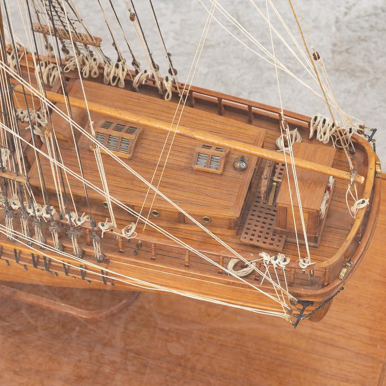 A model of the brig Marie Spophie of Falmouth, by Åke Pettersson, 1958.