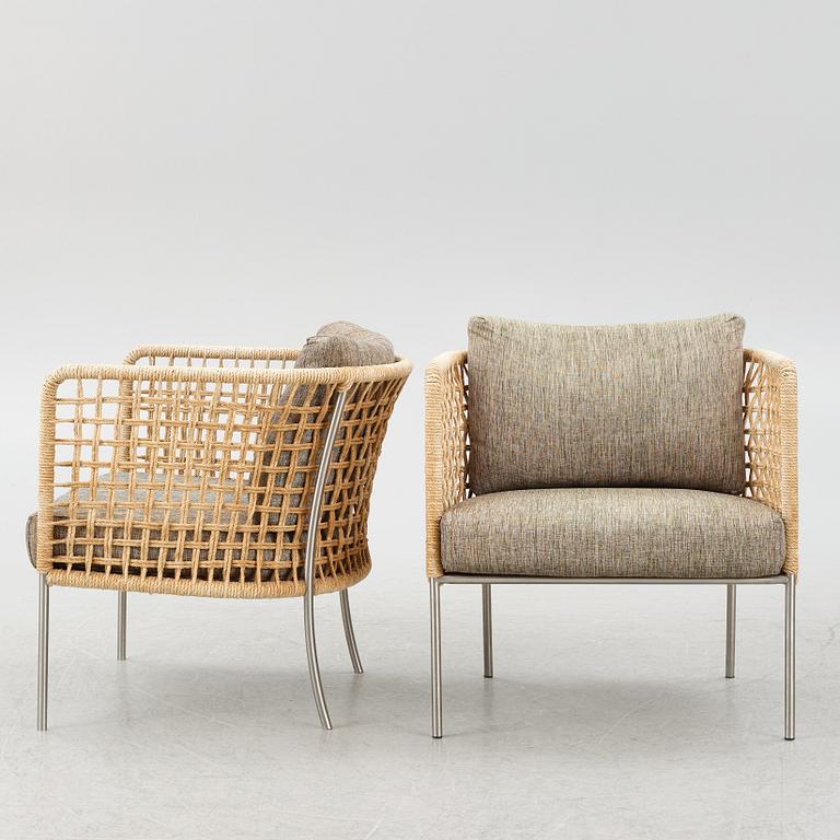 Piero Lissoni, a pair of 'Café Armchair', Living Divani.