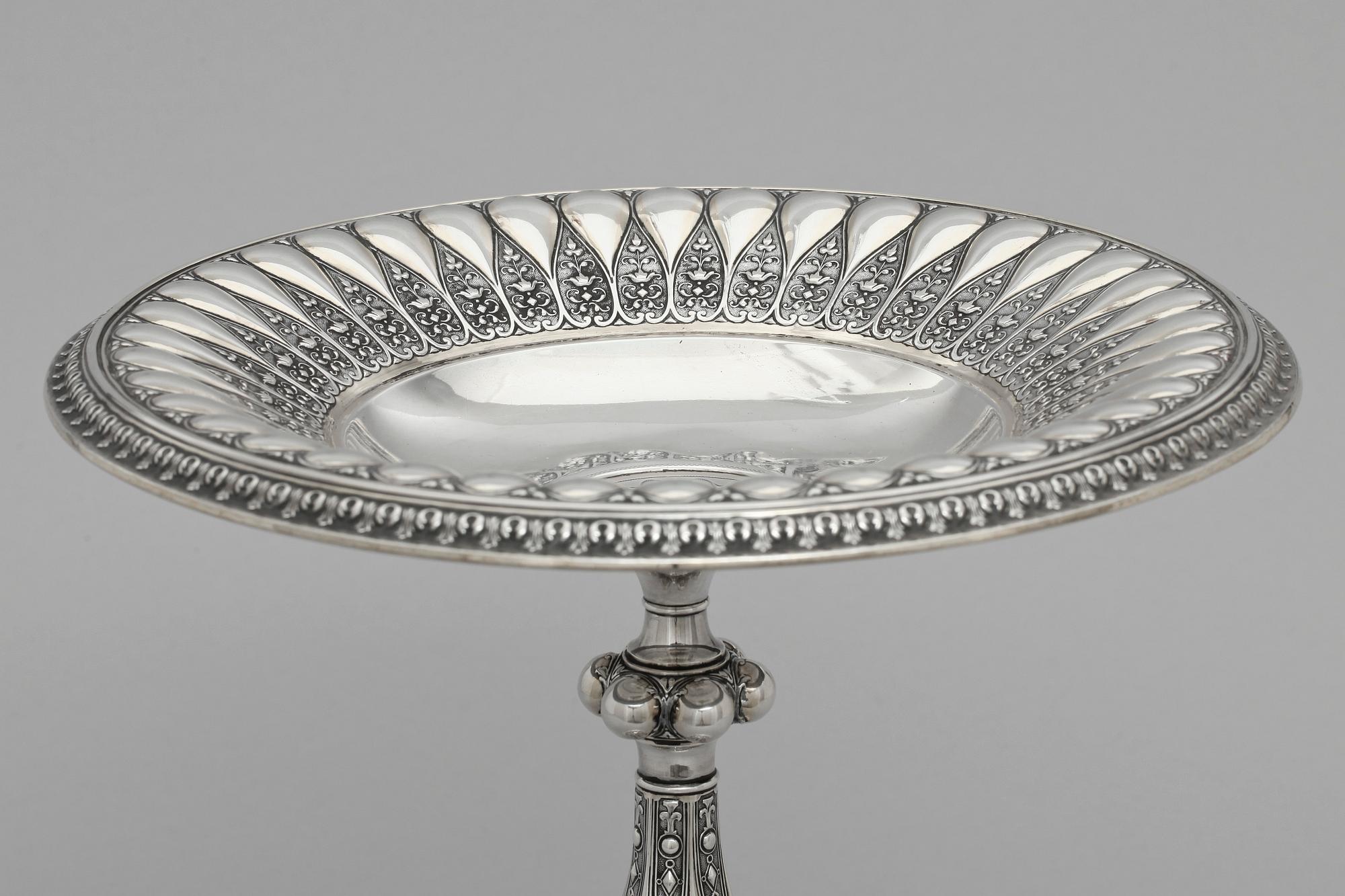 FAT PÅ FOT, silver, C G Hallberg, Stockholm 1889.