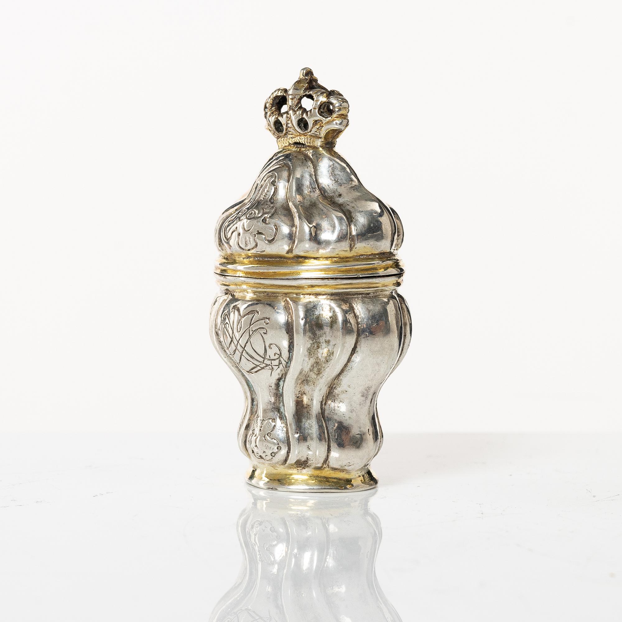 Luktdosa, silver, Danmark, 1700-tal.