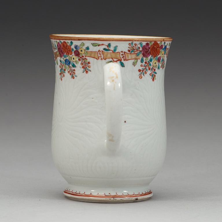 A famille rose jug, Qing dynasty, Qianlong (1736-95).