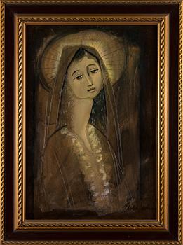 MARTTI POIKOLAINEN, oil on board, signed.