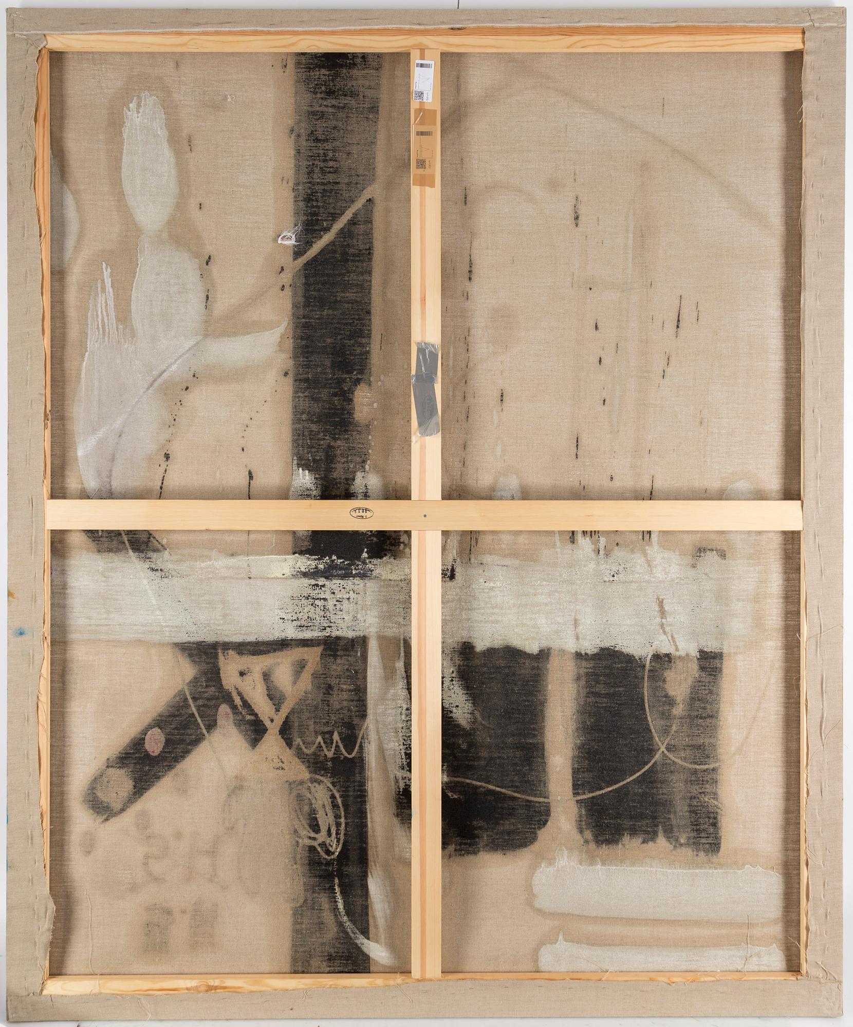 SEBASTIAN HELLING, mixed media on canvas, signed.