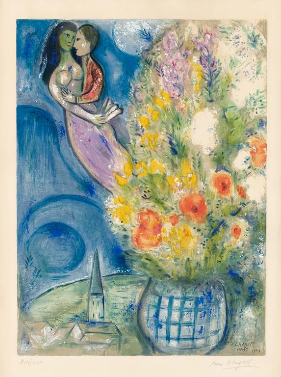 Marc Chagall (After), "Les Coquelicots".