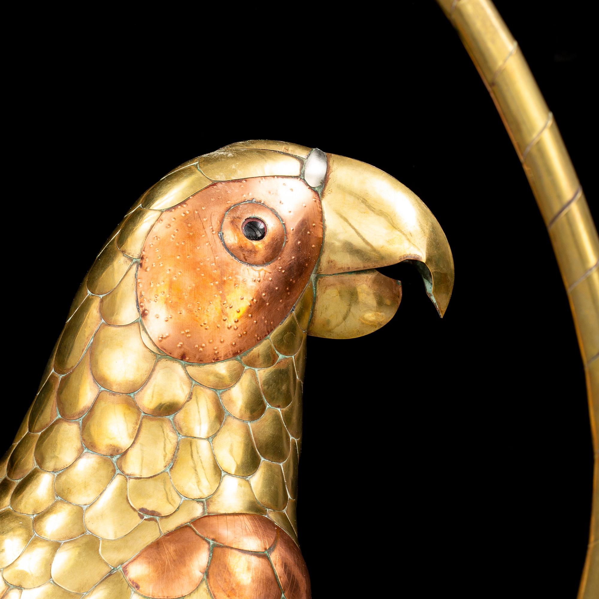 SERGIO BUSTAMANTE, sculpture, brass and copper, sicca 1970.