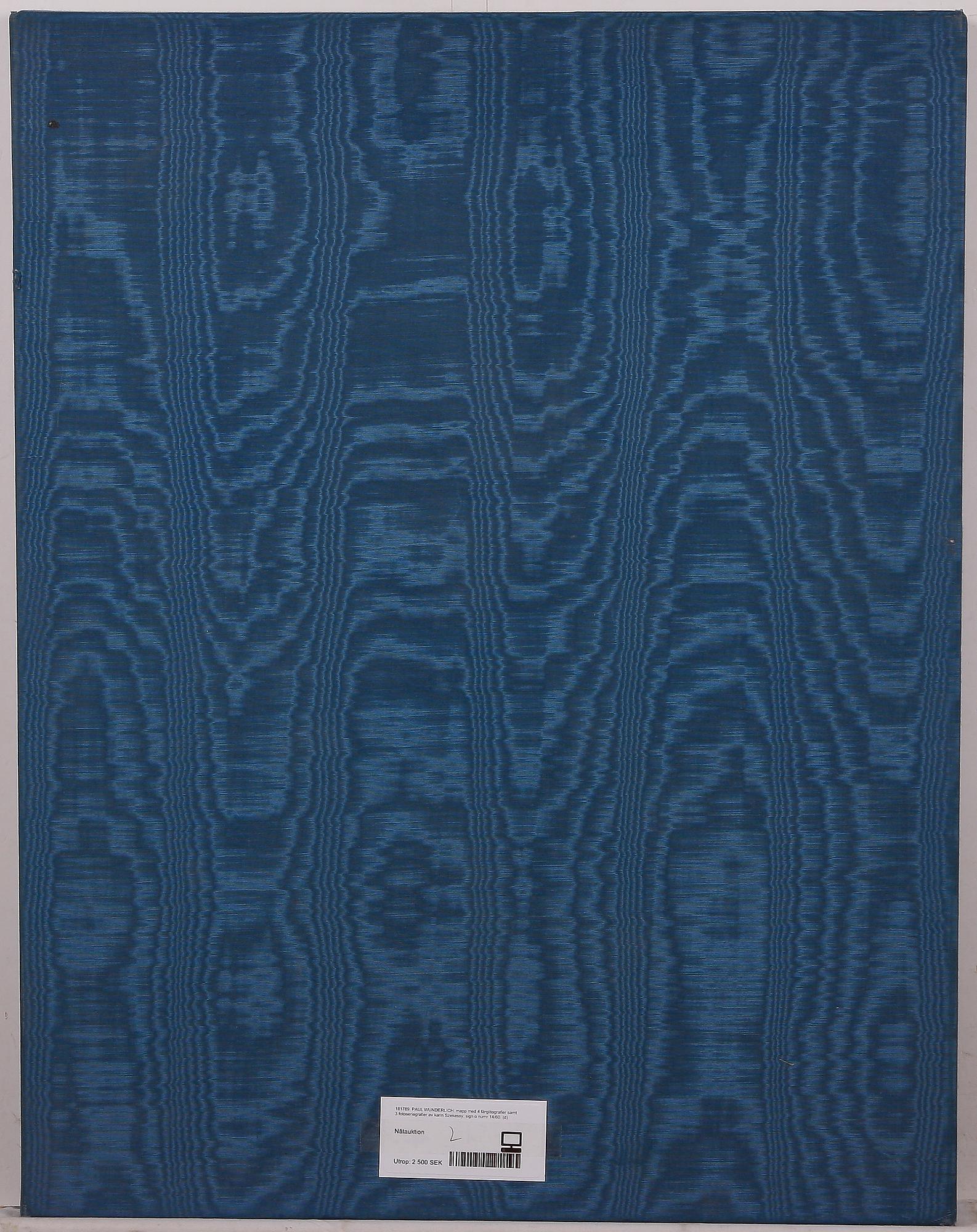 PAUL WUNDERLICH, mapp med 4 färglitografier samt 3 fotoseriegrafier av Karin Szekessy, sign o numr 14/60.