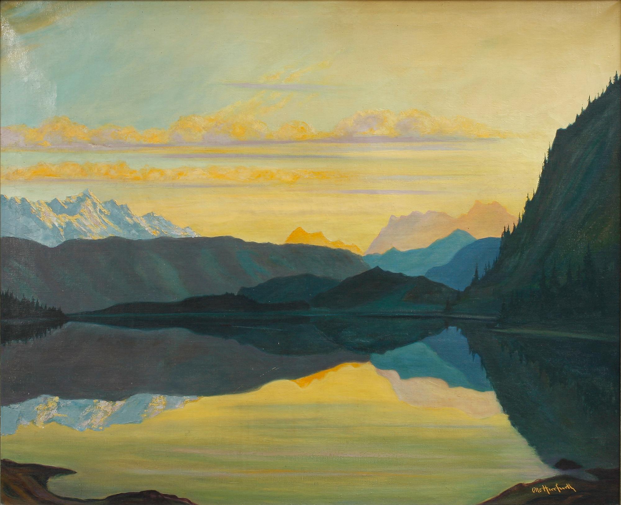 OKÄND KONSTNÄR, olja på duk, sign Otto Herrfurth, 1900-talets början.