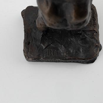 Bror Marklund, skulptur, brons, signerad BM, höjd 22,5 cm.