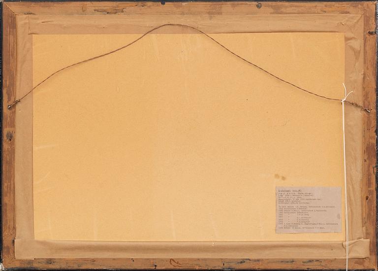 FARTYGSPORTRÄTT 'Carl XV', gouache, otydligt signatur 1891.