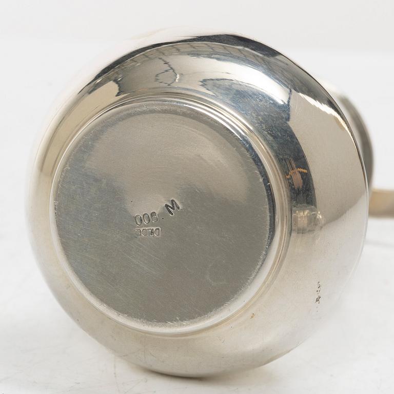 Pepper mill, silver, 20th century.