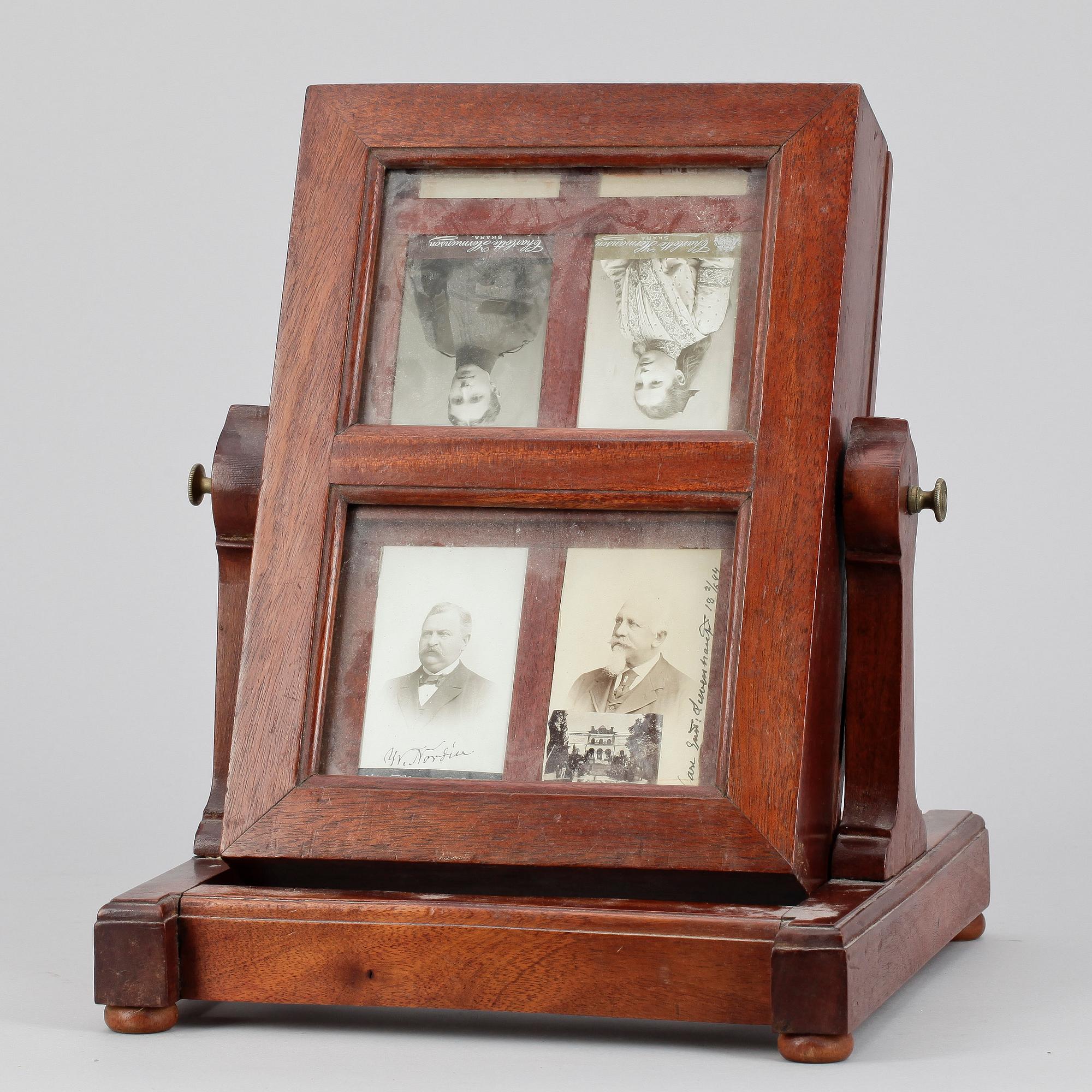 FOTOALBUM, roterande, 1800/1900-tal.