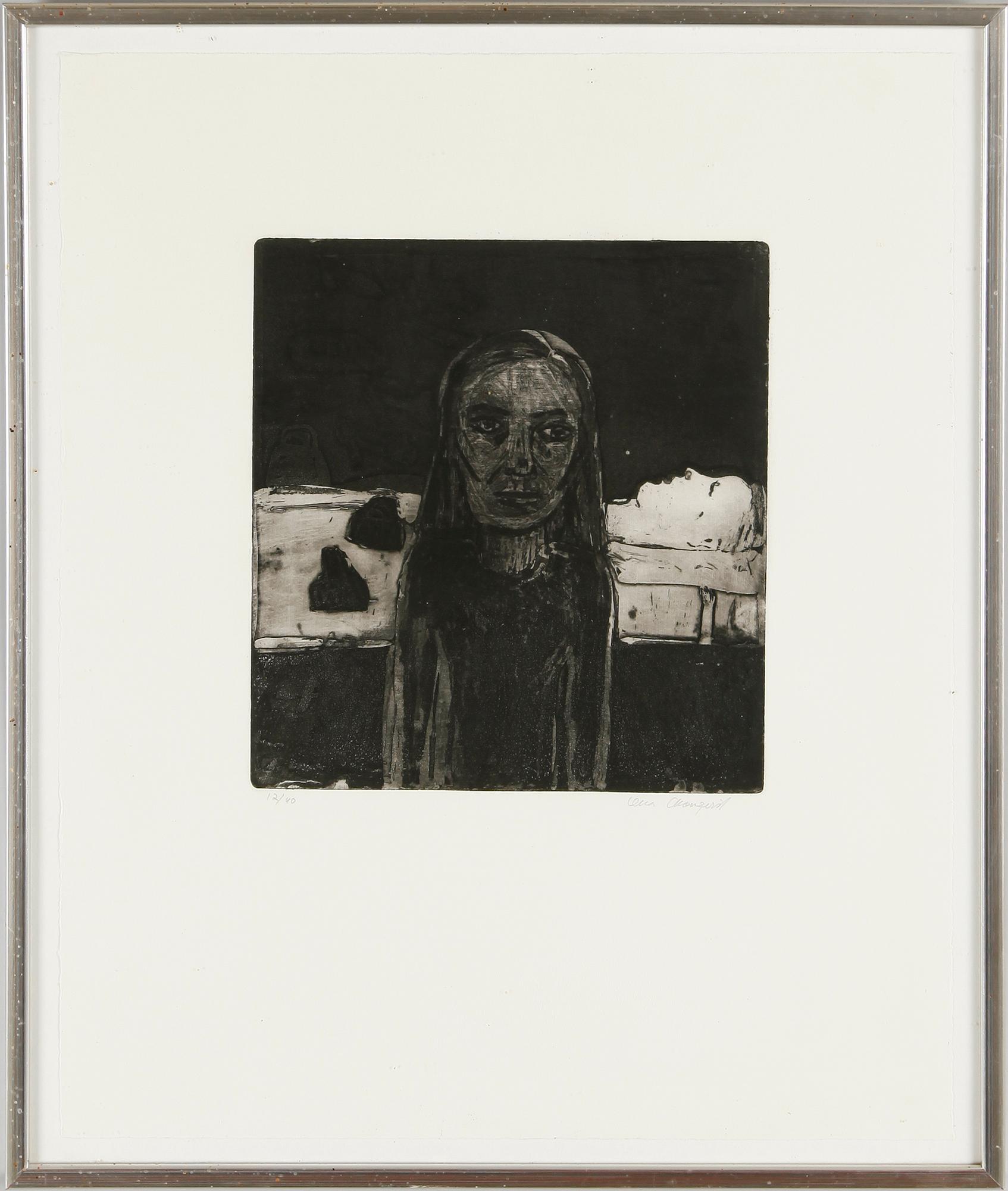 LENA CRONQVIST, etsning, sign, numr 12/40.