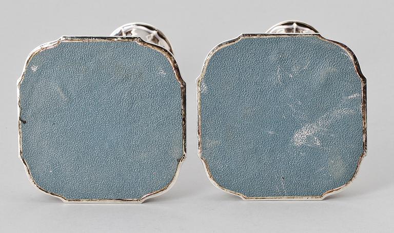 LJUSSTAKAR, ett par, silver, Cesons Guldvaru AB, Göteborg 1978.