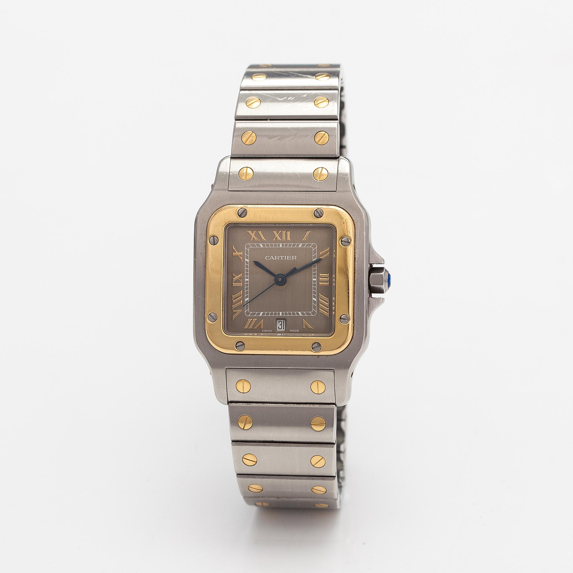 Cartier, Santos, wristwatch, 29 mm.