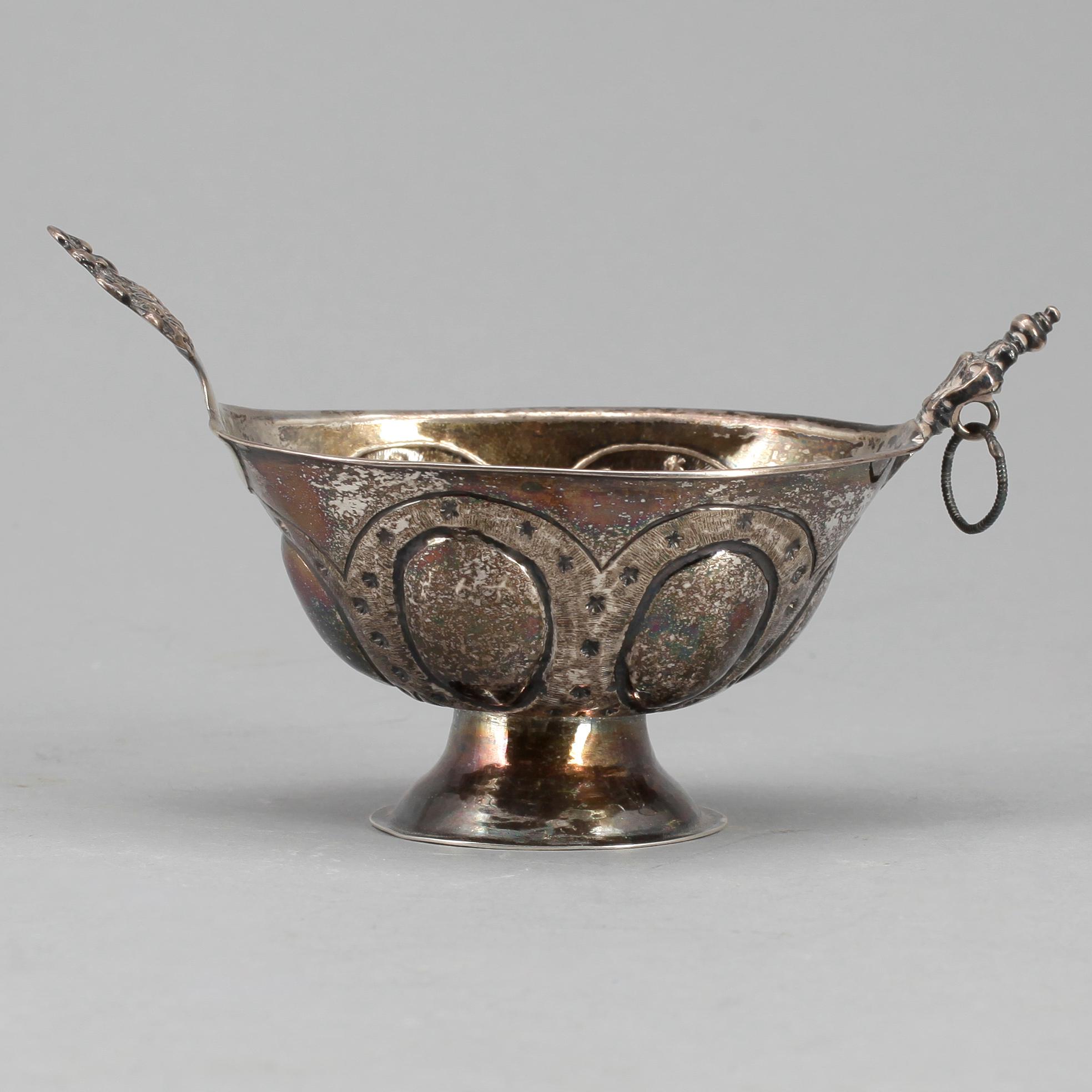 KÅSA, silver, Per Wilhelm Hanngren, Falun, (1796-1815). Vikt 57 gram.