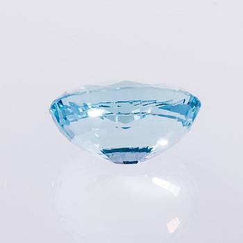 AKVAMARIN, oval fasettslipad 12,75 ct.