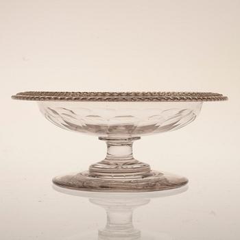 PARTI GLASFÖREMÅL, 5 delar, 1700/1800-tal.