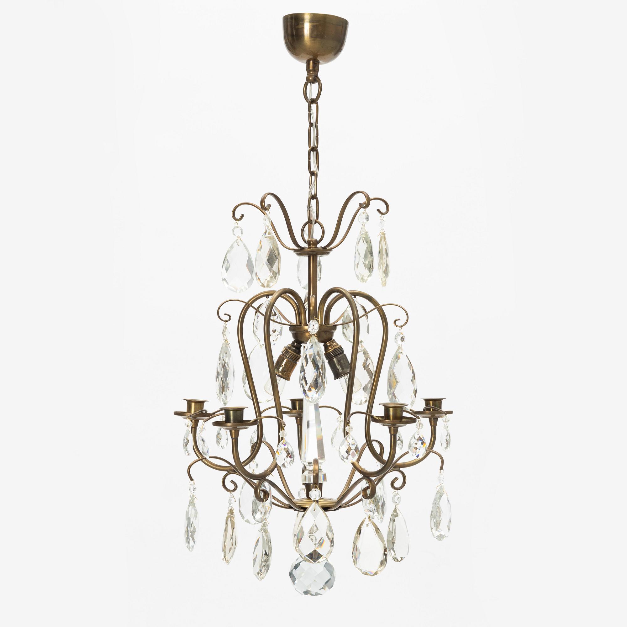 Ljuskrona, rokokostil, 1900-tal.