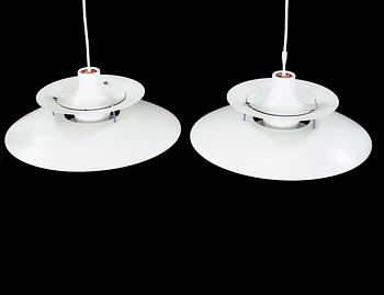 POUL HENNINGSEN, taklampor, ett par, "PH-5", Louis Poulsen, sent 1900-tal.
