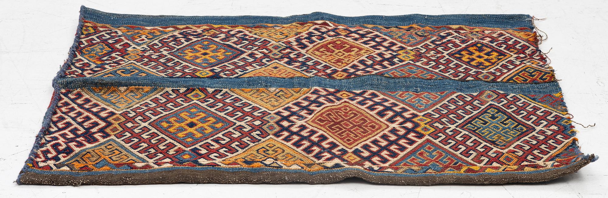An antique soumak 'Bagface', ca 88 x 67 cm, Probably Cappadocia.