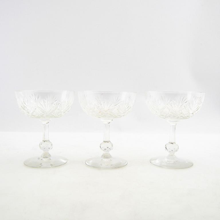 Champagne coupes 12 pcs first half of the 20th century.