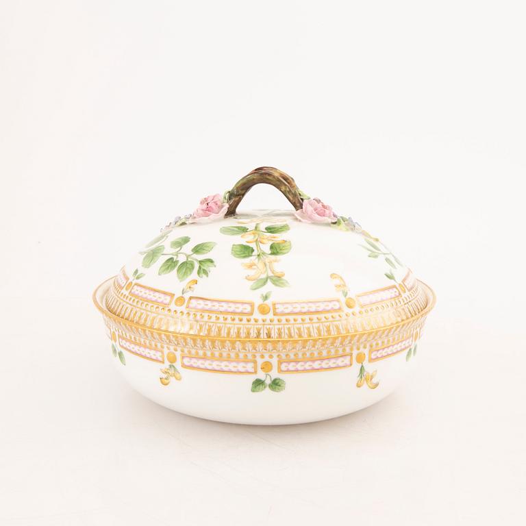 Karott med lock "Flora Danica" Royal Copenhagen Danmark porslin.