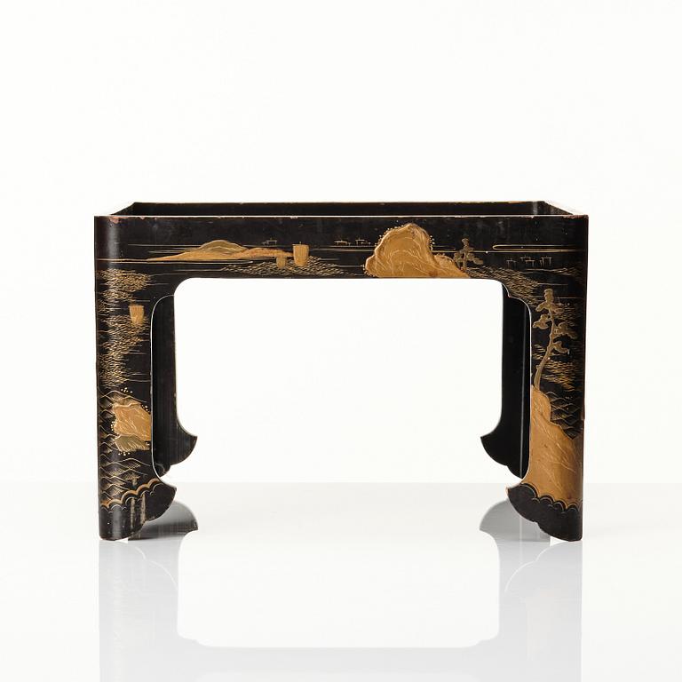 A Japanese lacquer stand, Meiji (1868-1912).
