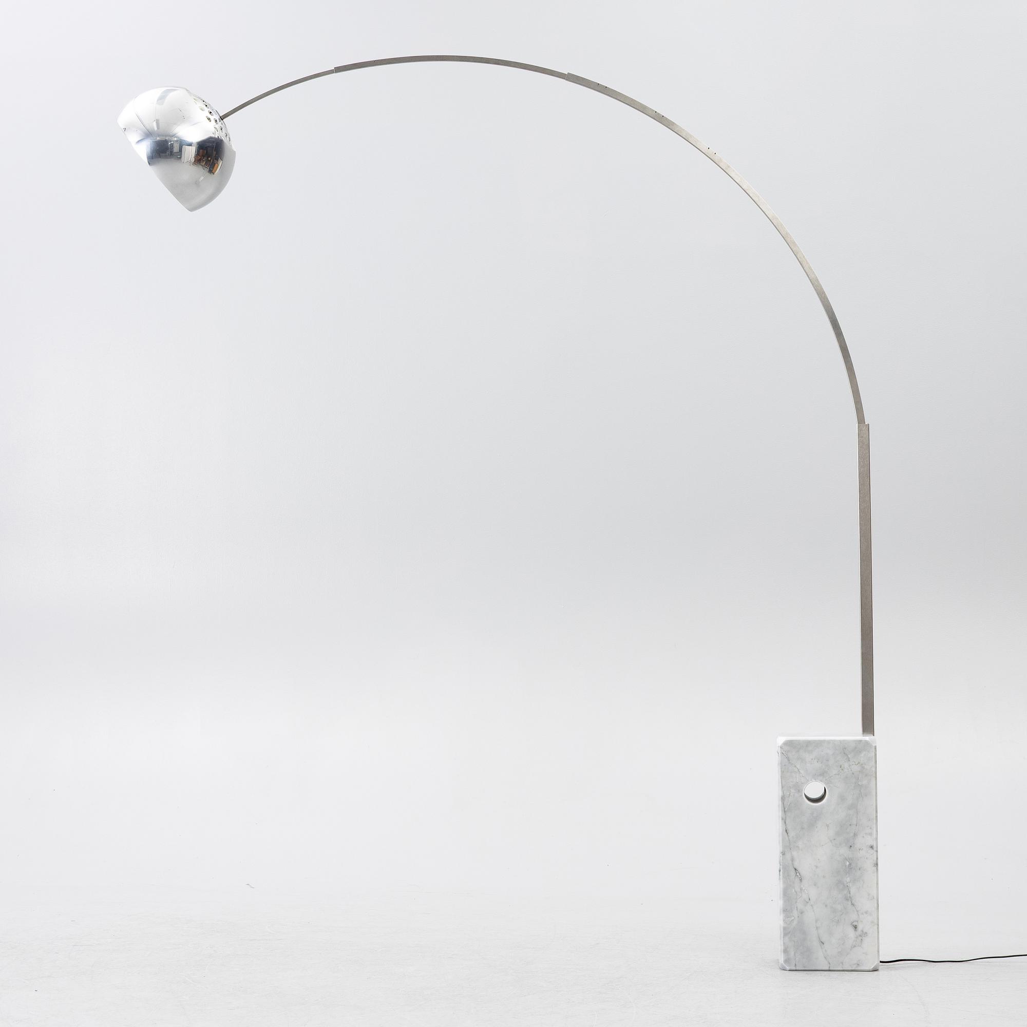Achille & Pier Giacomo Castiglioni, an 'Arco' ceiling lamp, Flos, Italy.