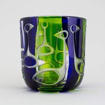 VICKE LINDSTRAND, vas i glas, Kosta 1960-tal.