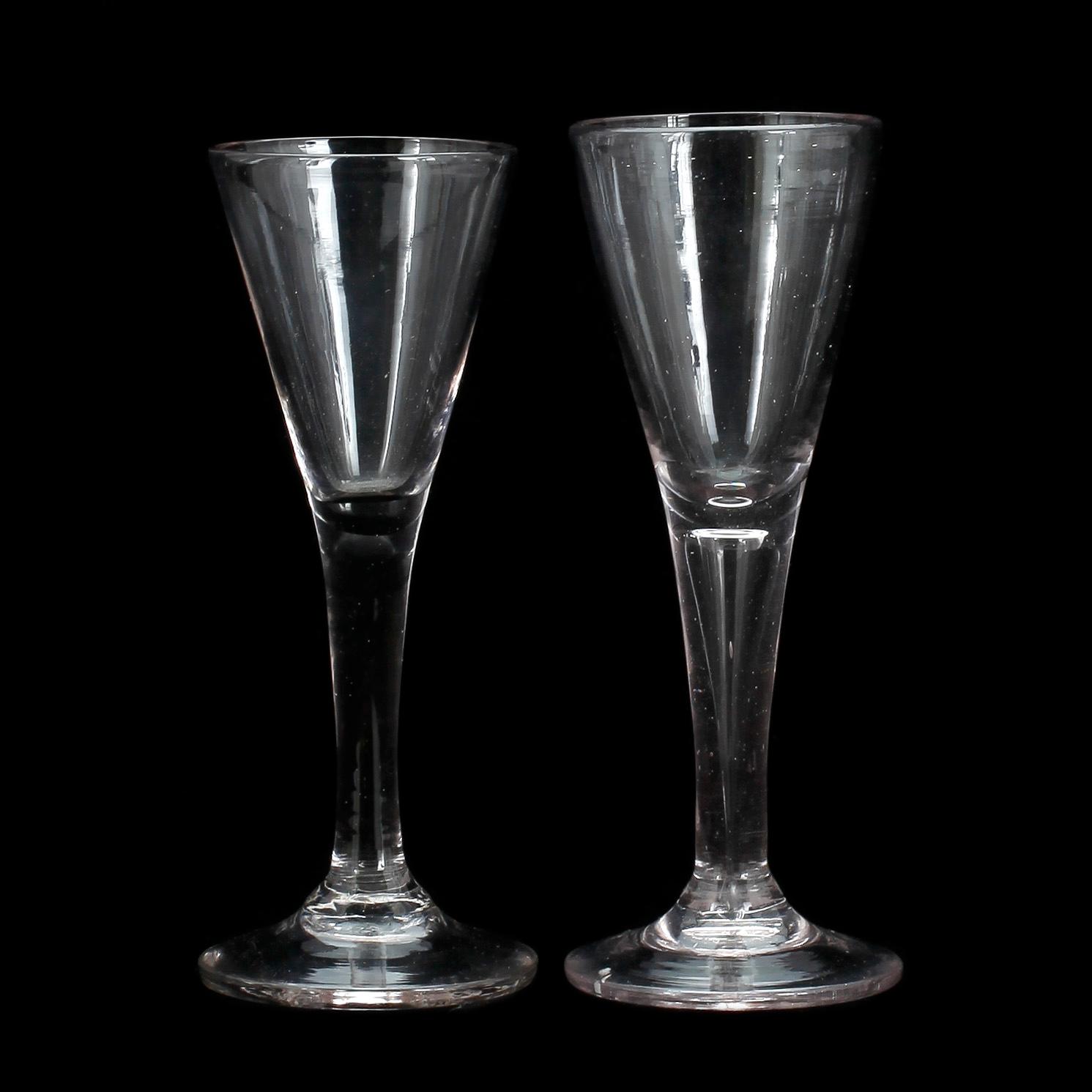 SPETSGLAS, 2 st, 1700-tal.