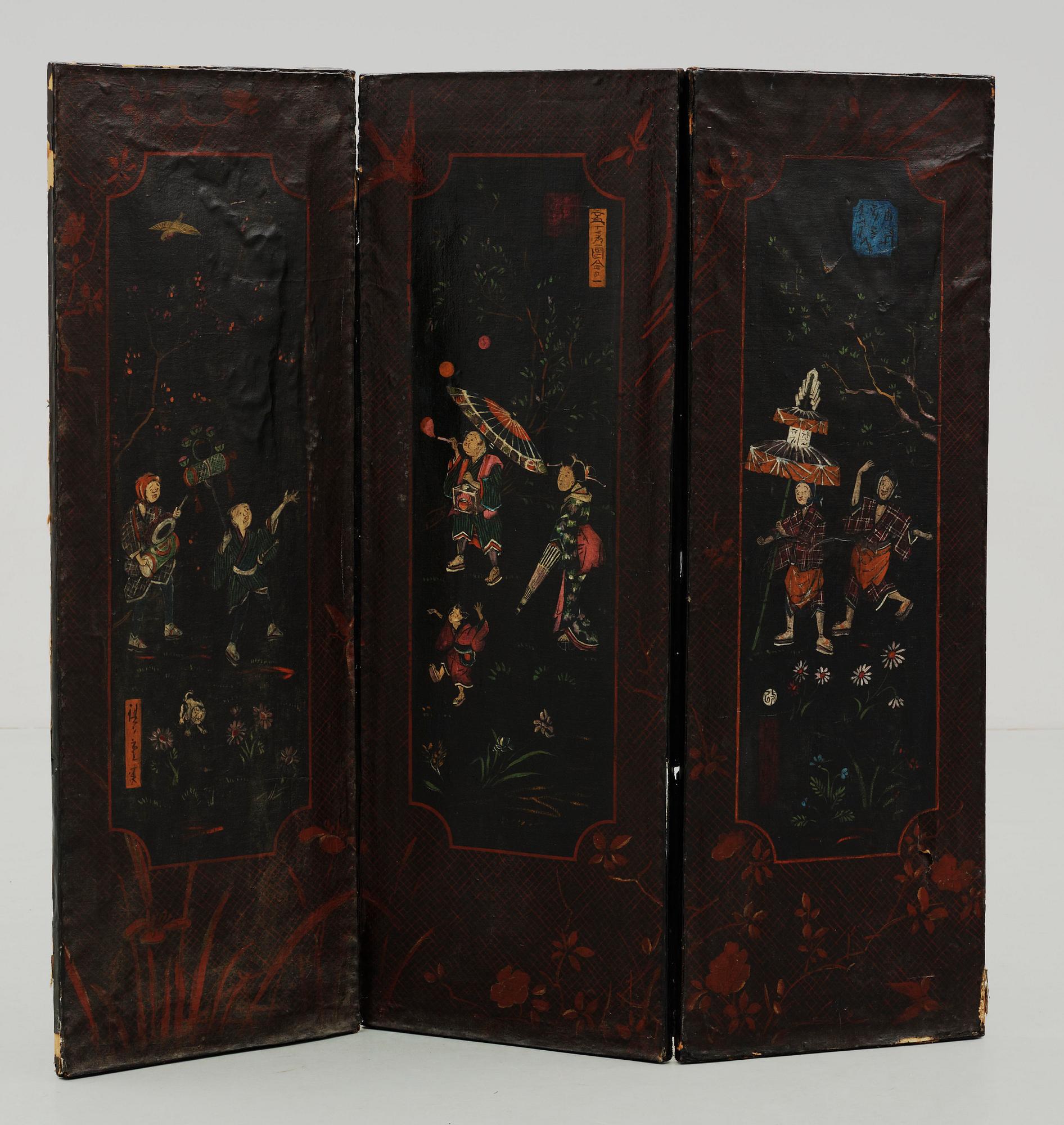 VIKSKÄRM, Kina, 1800/1900-tal.