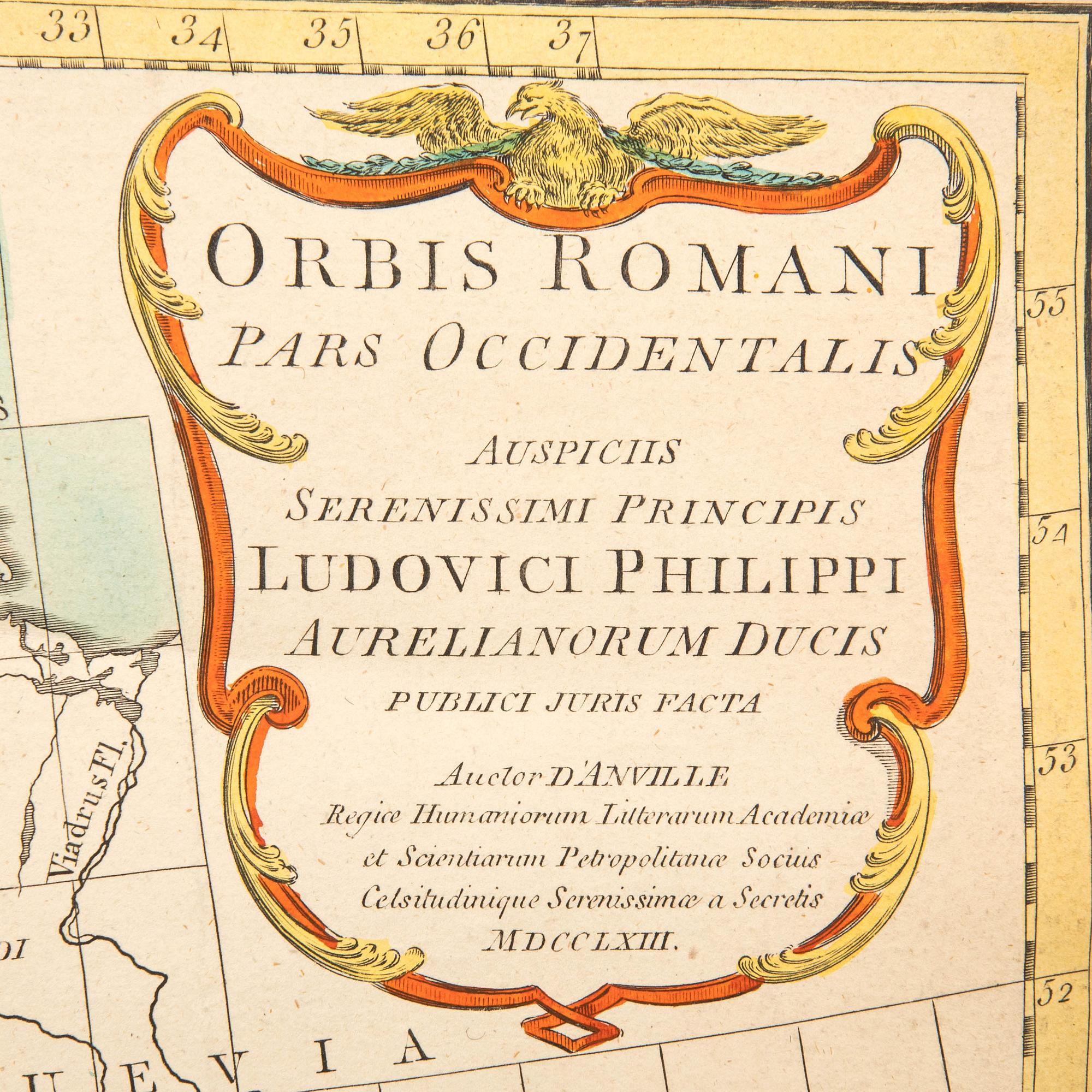 Jean-Baptiste Bourguignon d’Anville, "Orbis Romani . . .1763".
