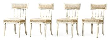 894. Four late Gustavian armchairs.