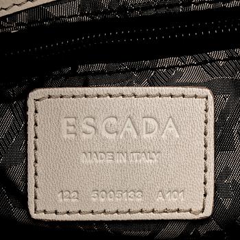 ESCADA, off-white leather handbag.