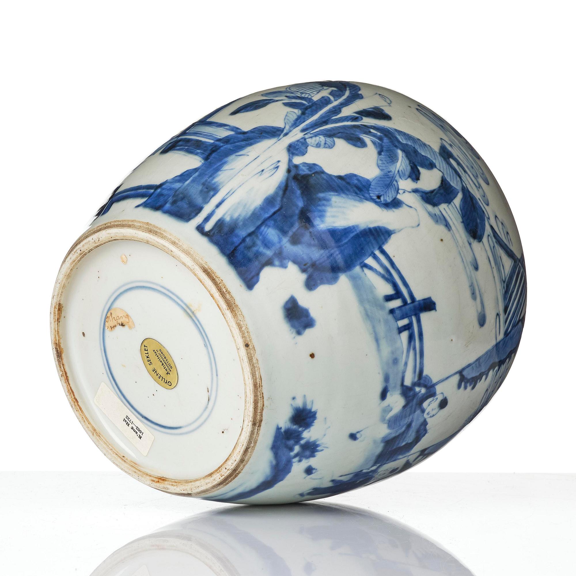 Bojan, porslin. Qingdynastin, Kangxi (1662-1722).